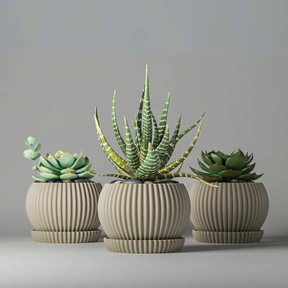 Mini Vaso Cachepot Mini Suculenta Decoração Unitario (AREIA)