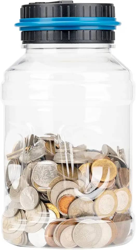 Cofrinho eletrônico grande para guardar moedas, cofrinho, inteligente, criativo, cofrinho