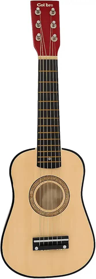 Mini Violão Infantil Colibri para Criança Corda de aço corpo de Madeira 58 cm (Natural)