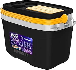 Caixa Térmica Cooler 20l Com Alça Praia Preto Camping