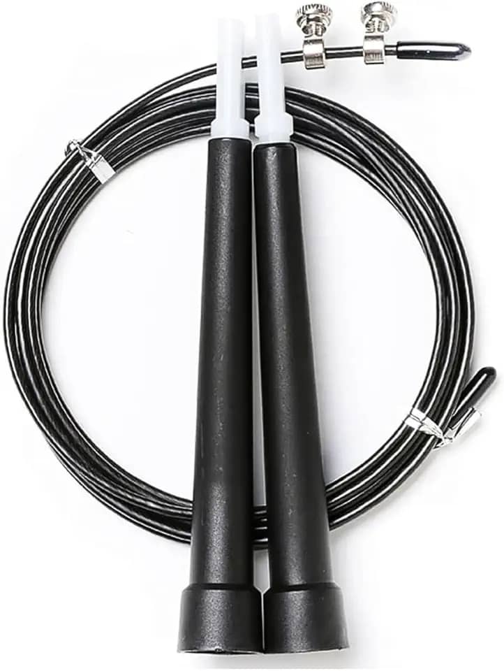 Corda de Pular de Aço Crossfit com Rolamento Profissional Sem Emaranhados 2,6 Metros