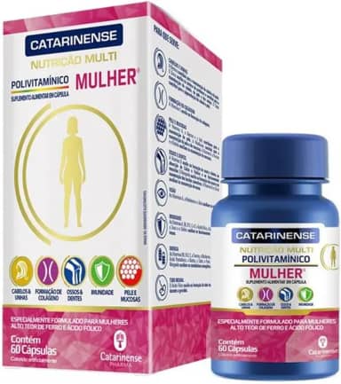 Catarinense Polivitamínico Mulher Cat Multi 60 Cps