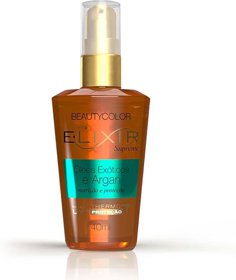E.lixir Óleo Exóticos e Argan - Nutrição Intensa e Proteção Contra Danos - BEAUTYCOLOR - 40ml