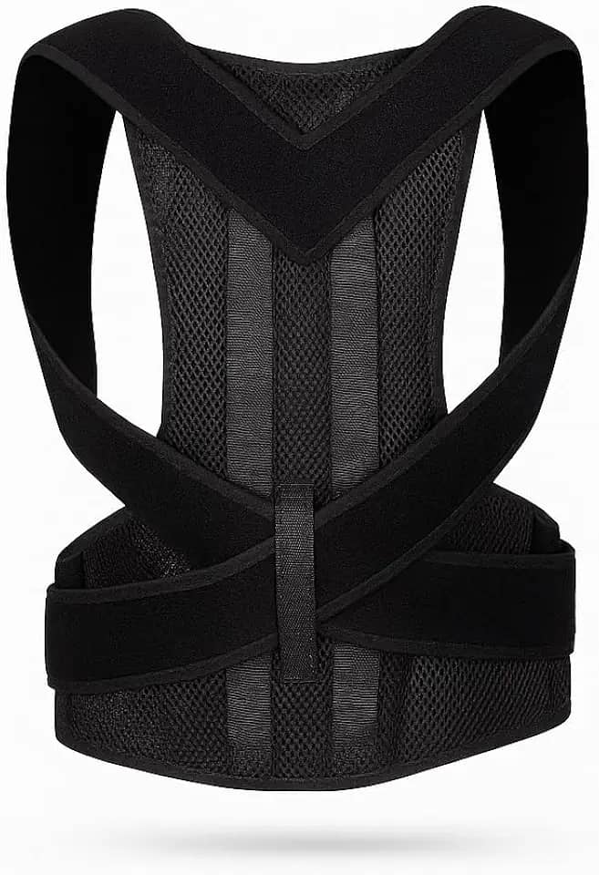 Cinta Lombar Ortopédica Reforçada com Hastes – Suporte para Coluna, Alívio de Dores nas Costas e Correção Postural – Tecido Respirável e Ajuste Personalizado