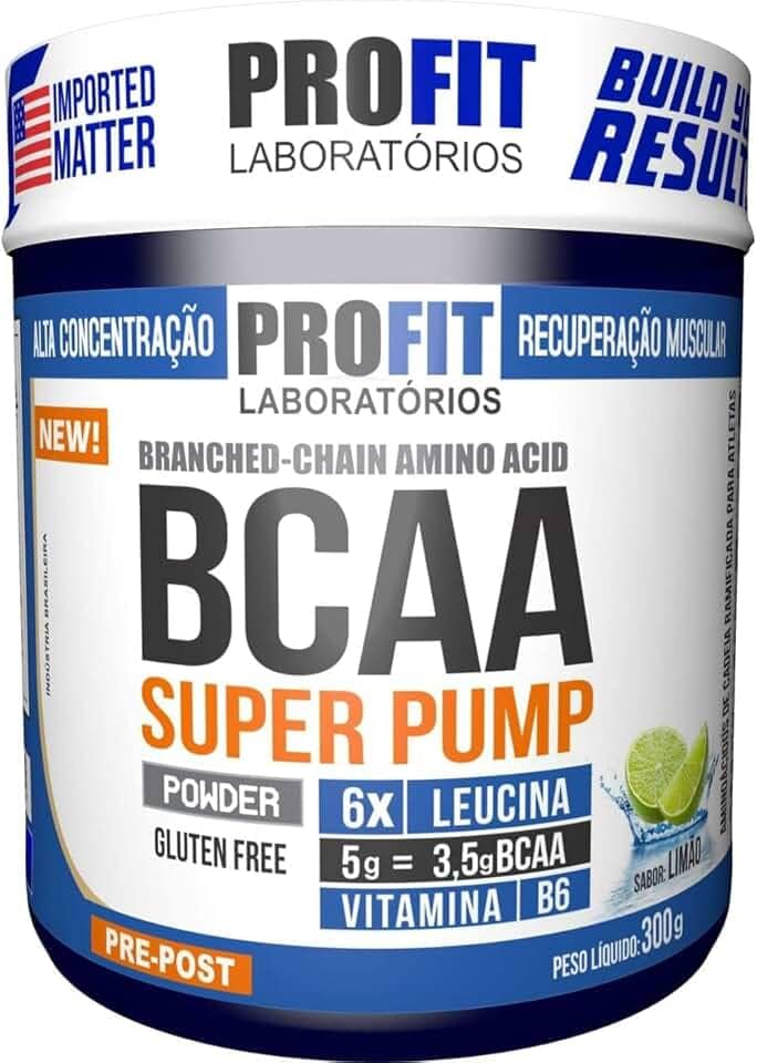 Profit Bcaa 6.1.1 Super Pump - Pote 300G - Limão