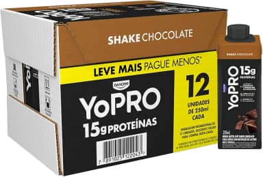 YoPRO Bebida Láctea UHT Chocolate 15g de proteínas 250ml - 12 unidades