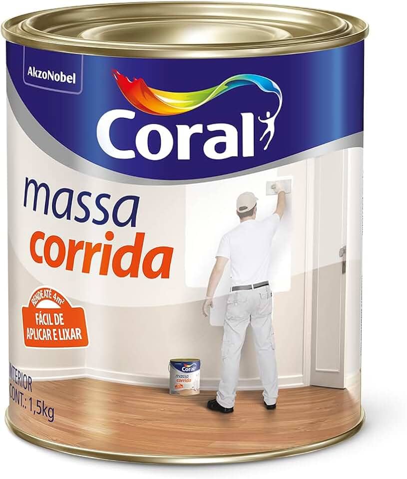 MASSA CORRIDA BRANCO 1,5KG - CORAL