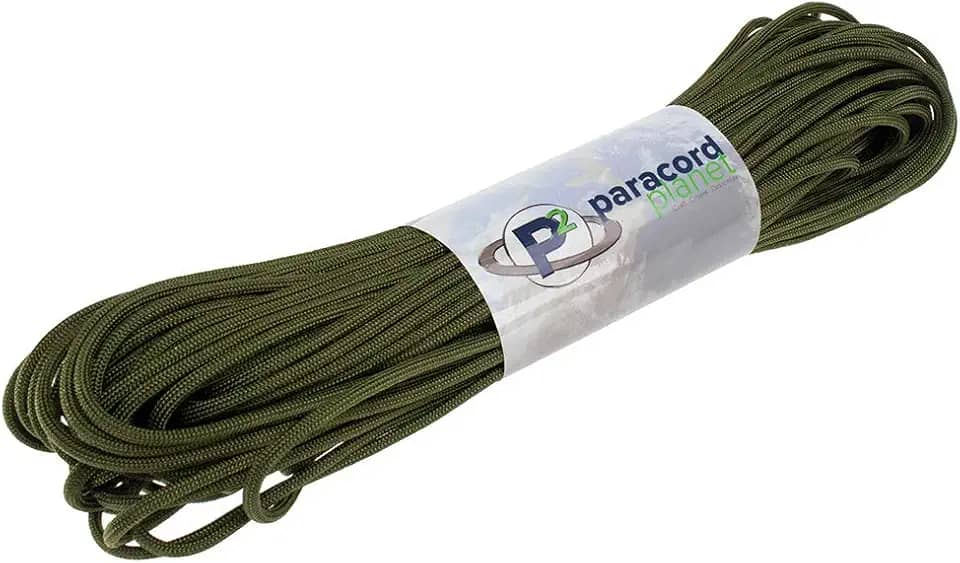 Paracord Planet Corda de paraquedas 550 Paracord - Certificado Tipo III MIL-C-5040