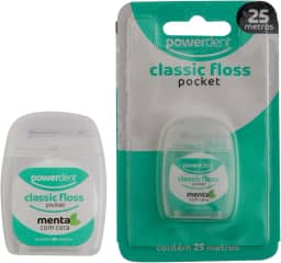 Power Dent Fio Dental Pocket Floss Tradicional 25 M Menta