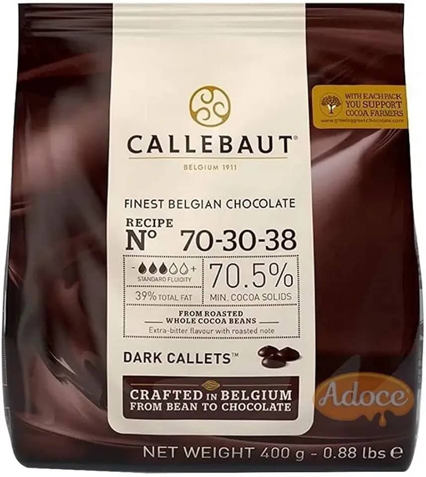 Gotas de Chocolate Meio Amargo 70,5% Cacau 70-30-38 400g - Callebaut