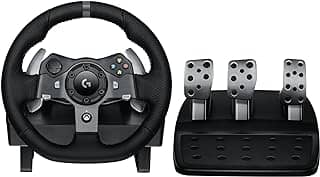 Volante Logitech G920 Driving Force e Pedais com Force Feedback para Xbox Series X|S, Xbox One, PC, Mac