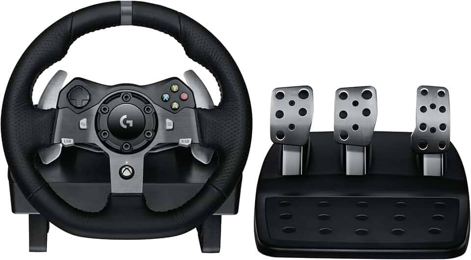 Volante Logitech G920 Driving Force e Pedais com Force Feedback para Xbox Series X|S, Xbox One, PC, Mac