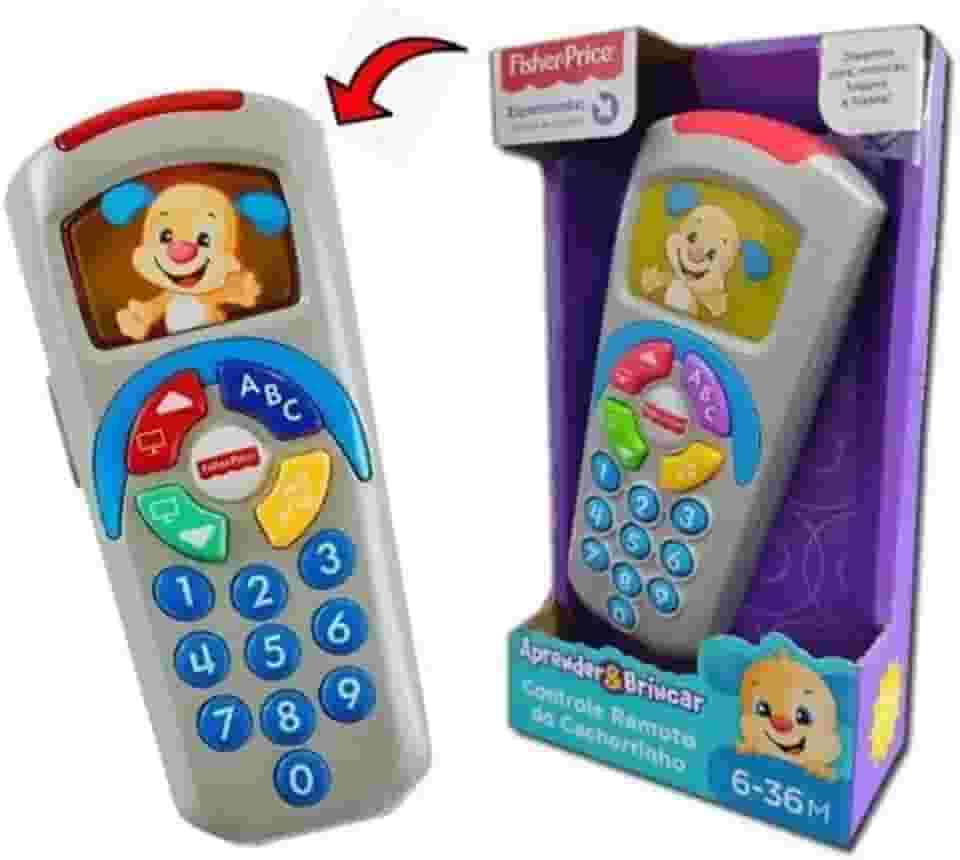 Fisher-Price, Controle Remoto do Cachorrinho, Estimula o Desenvolvimento, Brinquedo para Bebês, A partir 6 meses
