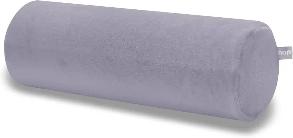 Almofada Nasa de apoio lombar para cadeira Rolo Plush Cinza - Nap