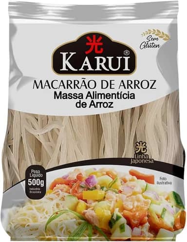 Macarrão Oriental de Arroz Yakissoba Karui 500g