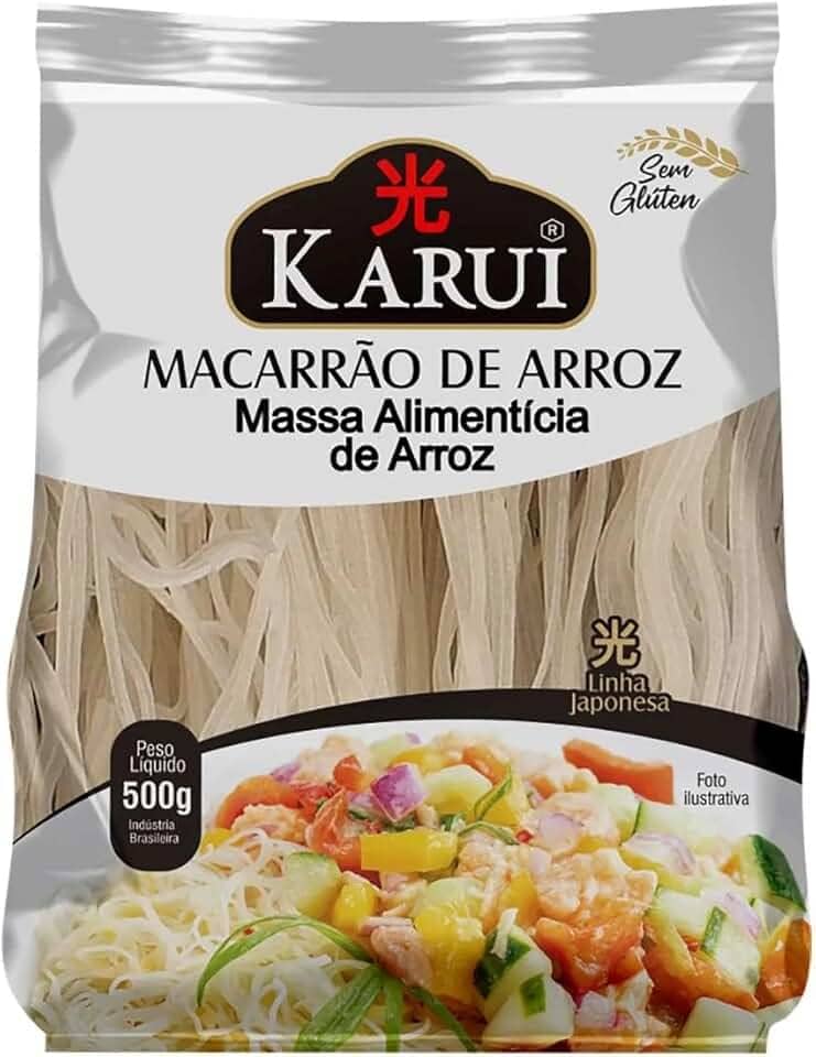 Macarrão Oriental de Arroz Yakissoba Karui 500g