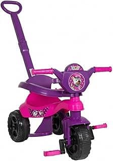 Triciclo Menina – Triciclo com Empurrador, Carrinho de Bebê, Andador Infantil, Quadriciclo Menino e Carrinho de Passeio com Pedal – Seguro e Divertido!