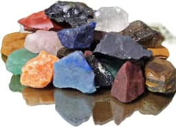 Pedras Brutas Mista Pedra Natural Bruta Semi Preciosa Cristais Pedras Naturais Brasileiras 1kg - Pedras Brutas de 2 a 4 cm para Energização, Decoração e Purificação Energética