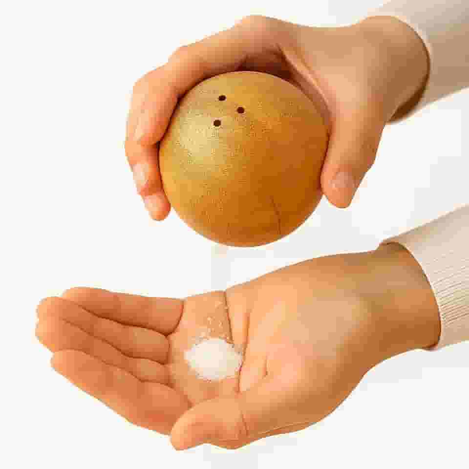 Saleiro de Bambu Tampa Giratória Esférico Saleiro de Cozinha Ecokitchen Produzido em Bambu Resistente Durável 100% Ecológico