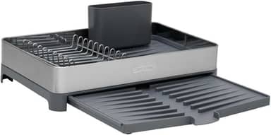 Escorredor de Louça Tramontina Plurale em Aço Inox e Polipropileno com Bandeja 61537/300