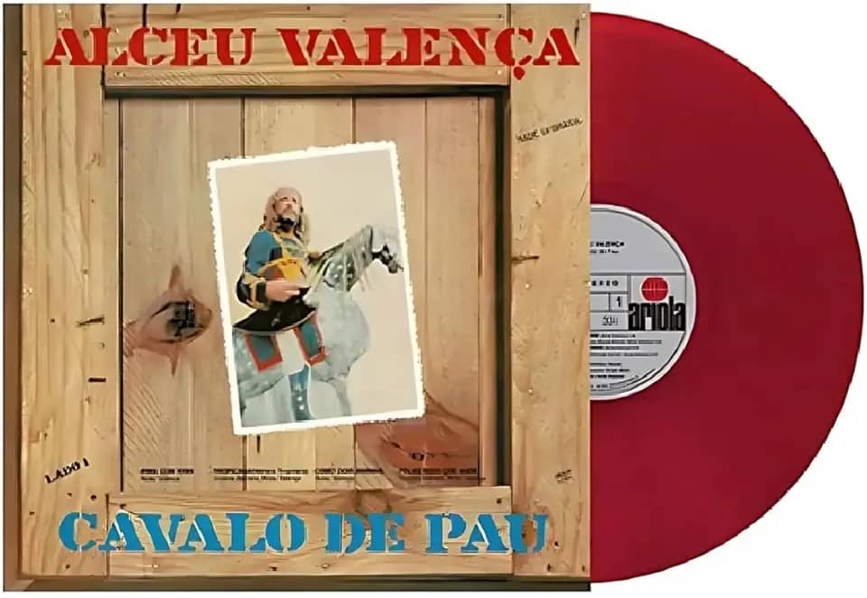 Disco de Vinil Lp Alceu Valença Cavalo de Pau Vinil Vermelho