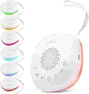 Ruído Branco para Bebês e Adultos, Máquina de Som para Dormir com 20 Sons Relaxantes, Luz Noturna LED 7 Cores