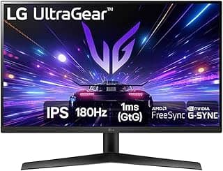 Monitor Gamer LG UltraGear 27' 27GS60F-B IPS Full HD 180Hz 1ms (GtG) NVIDIA® G-SYNC® AMD FreeSync™ HDR10 sRGB 99% HDMI DisplayPort