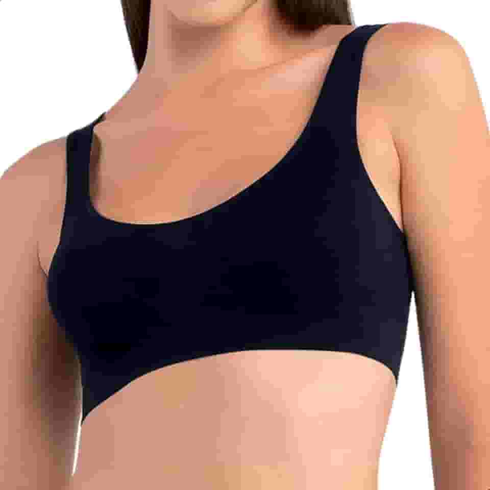 Top Sutiã Sem Costura Regata Sem Bojo Anatômico Poliamida She by Mash Feminino