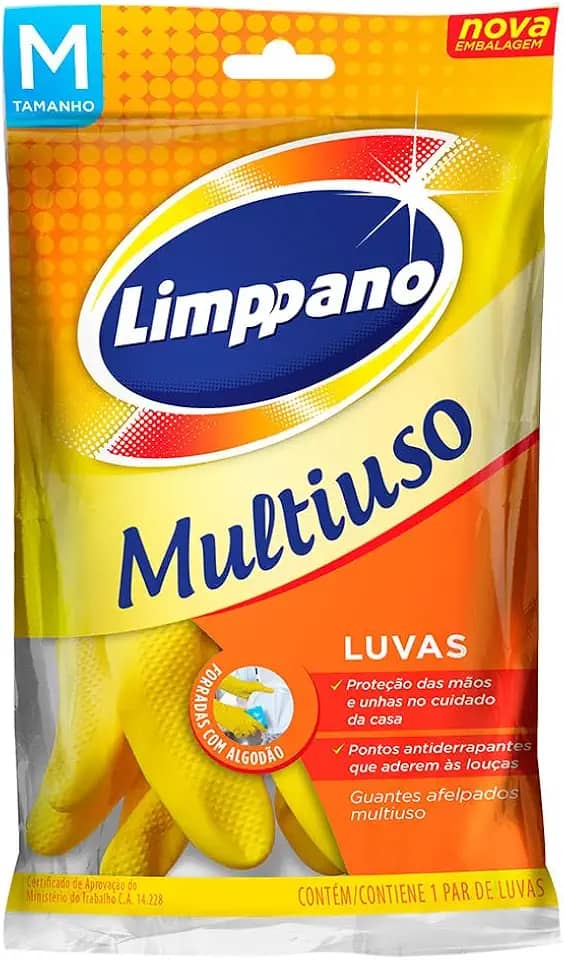 Limppano Luvas Multiuso Tamanho M
