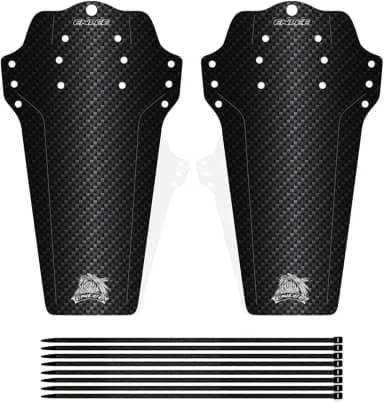 1 par de para-lamas de bicicleta Mountian dianteiro e traseiro, conjunto de guarda-lamas de bicicleta de montanha para MTB, bicicleta de estrada serve para 650B 50,8 cm 69,8 cm 73,6 cm