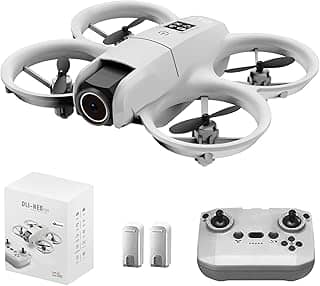 Drone DLI NEO com Câmera 4K e Evitação de Obstáculos, Quadricóptero RC FPV com Transmissão de Vídeo WiFi em Tempo Real, Fluxo Óptico, 2 Baterias, Incluindo Mala de Transporte