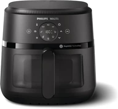 Fritadeira Airfryer Digital Série 2000 XL, Philips Walita, 6,2 litros, Tecnologia RapidAir, Preta, 2 anos de garantia, 110v, 1700W - NA230/00