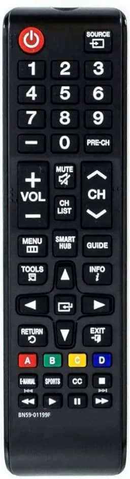 Controle remoto universal para todos os televisores Samsung, substituição para todos os televisores LCD LED HDTV 3D Smart Samsung