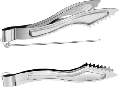 2 conjuntos de pinças de narguilé de metal para narguilé carvão pinças de metal narguile shisha carvão pinças com pôquer longos acessórios para narguilé shisha clipes de pinça