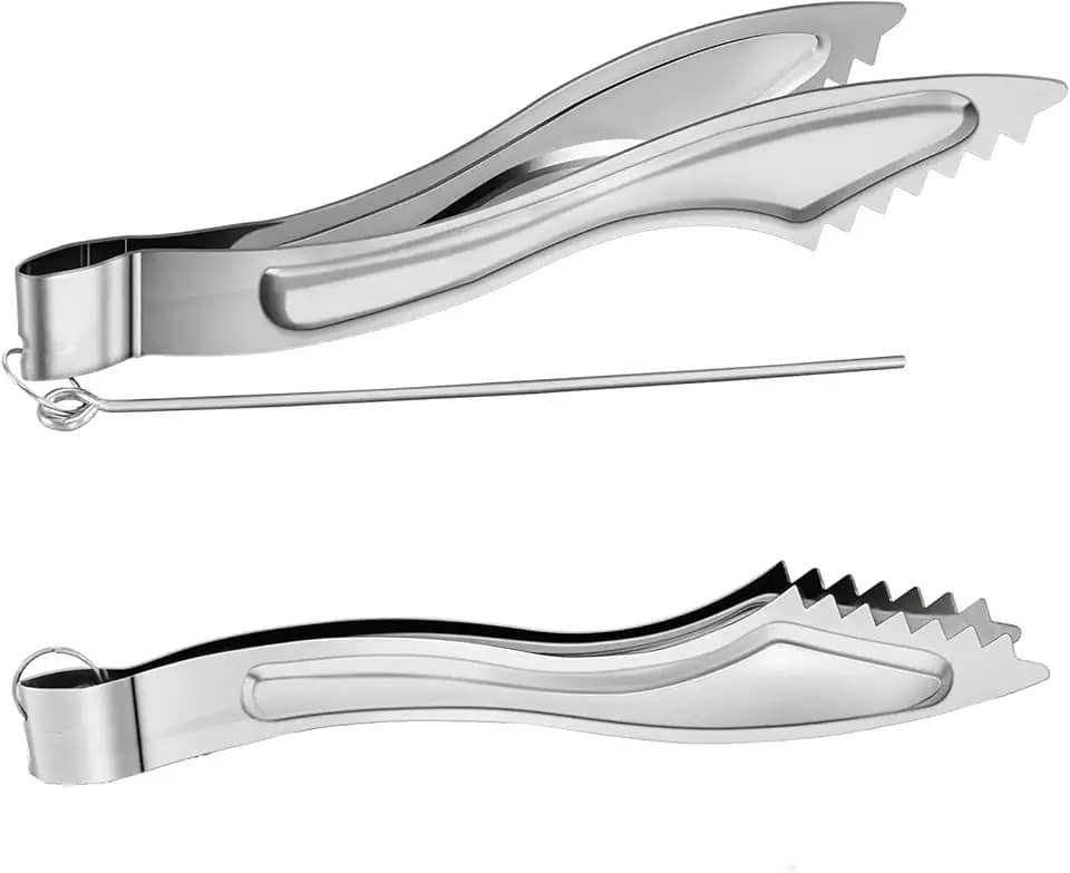 2 conjuntos de pinças de narguilé de metal para narguilé carvão pinças de metal narguile shisha carvão pinças com pôquer longos acessórios para narguilé shisha clipes de pinça