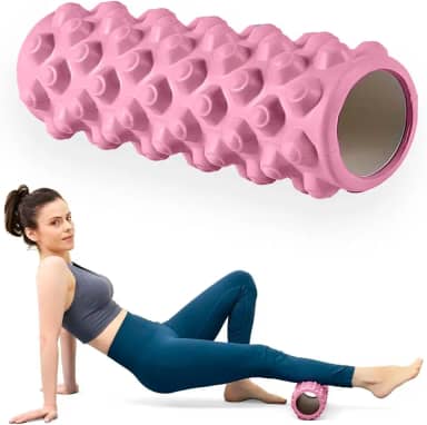 Rolo de Liberação Miofascial Andarix Active Foam Roller para Yoga Massagem Pilates Academia Crossfit em EVA (Rosa)