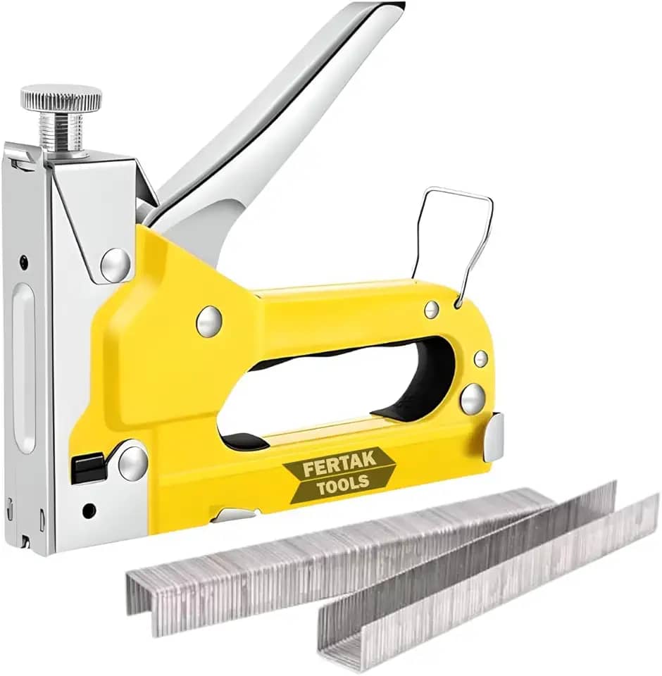 Grampeador Pinador Manual Profissional 3 em 1 Pressão Grampos T-U-Reto 4-14mm | Fertak