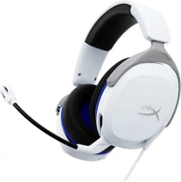 Headset Gamer HyperX Cloud Stinger 2 Core PS5 - para PlayStation, Headset Leve, Microfone com Função de Girar para Silenciar, Drivers de 40 mm, Branco (6H9B5AA)
