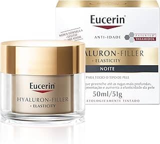 EUCERIN Creme Facial Anti-idade Firmador Noite 50ml, Elasticity, Pele Madura, Hyaluron-Filler, Ácido Hialurônico, Antirrugas
