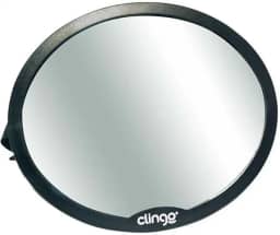Clingo Espelho Retrovisor Redondo Carro Round Preto