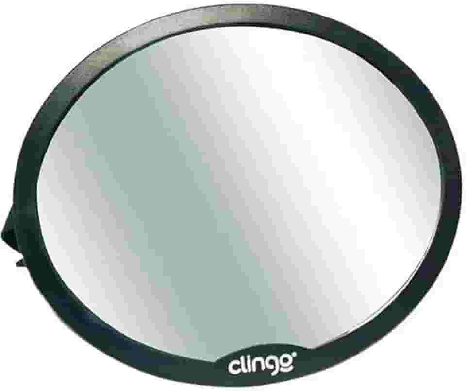 Clingo Espelho Retrovisor Redondo Carro Round Preto