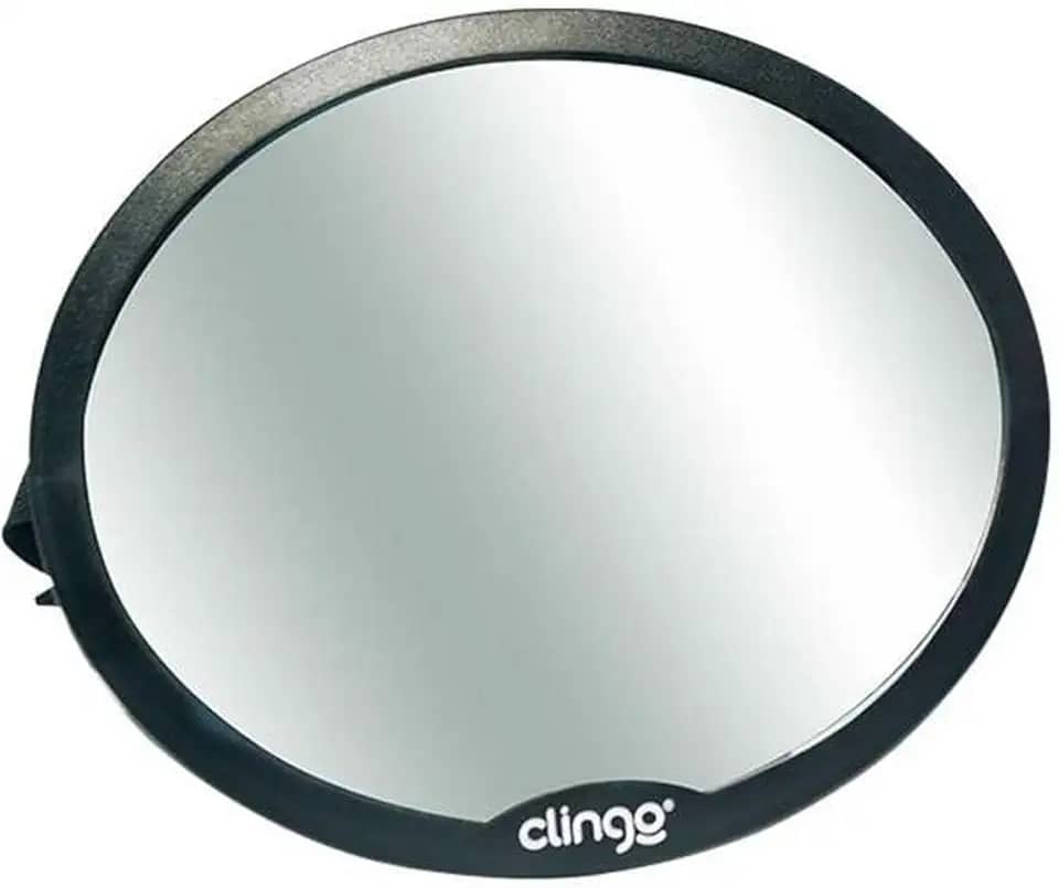 Clingo Espelho Retrovisor Redondo Carro Round Preto