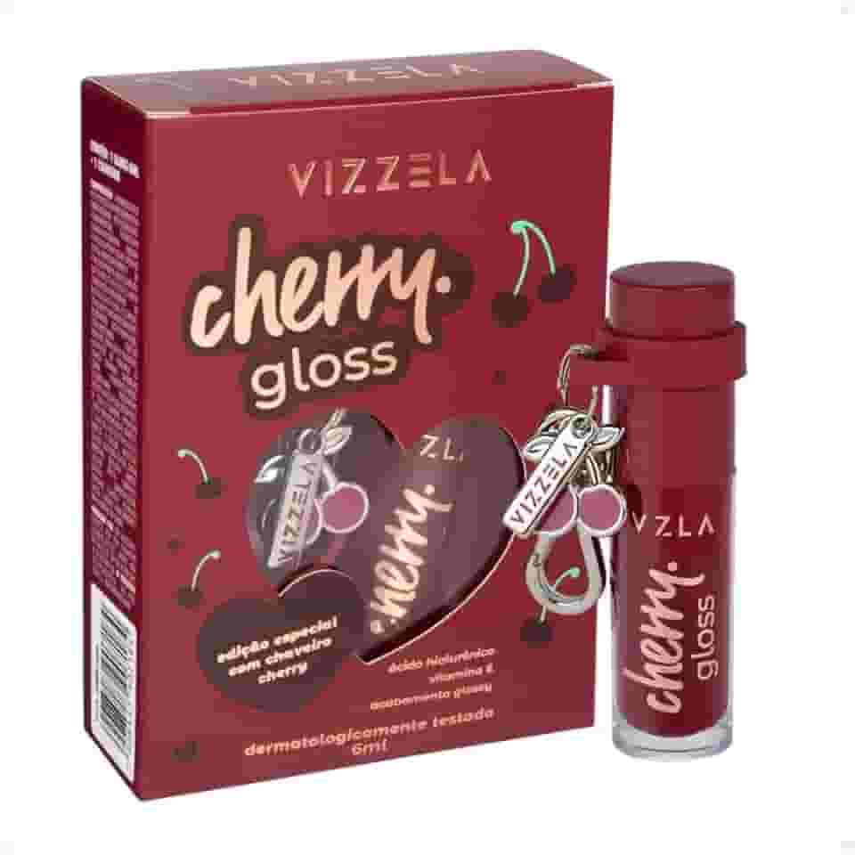 Lip Cherry Gloss Vizzela 6ml - Com Chaveiro Cherry