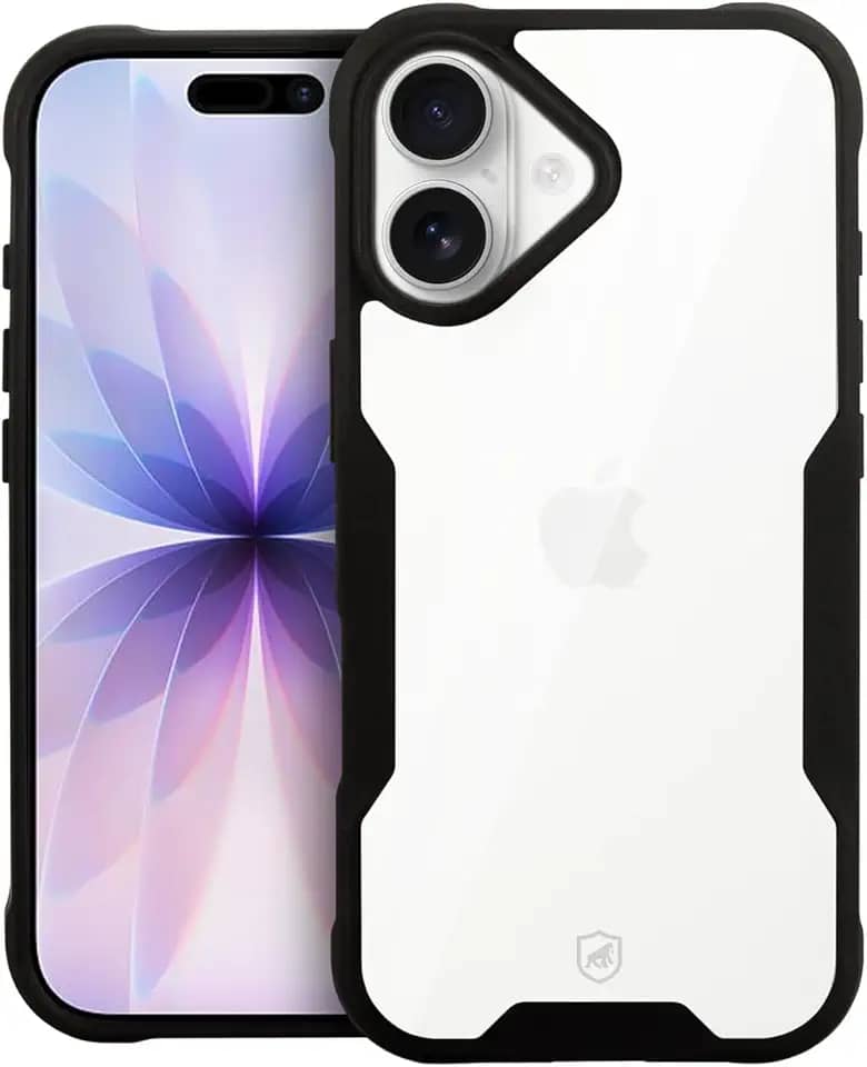 Gshield Capa Case Capinha Dual Shock Sense Preta Acabamento Premium Proteção Contra Arranhões, Quedas e Impactos para (iPhone 17)