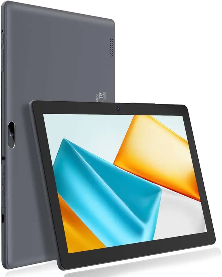 SAIWAN Tablet para celular Android 13 de 10 polegadas com slot SIM, 64 GB de ROM + 2 GB de RAM, tela sensível ao toque IPS, câmera traseira de 8 MP, WiFi, GPS, Bluetooth, USB C, suporta chamadas