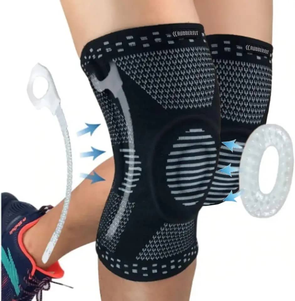 Joelheira de Compressão Profissional Snake para Academia Crossfit Musculação Corrida Bike Volei Basquete - Para proteção e recuperação do joelho (M)