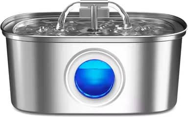 Bebedouro Automático PETYC 3.2L Fonte de Água em Aço Inoxidável com Filtro para Gatos e Cães