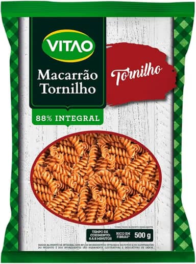 Vitao Macarrão Integral Tornilho