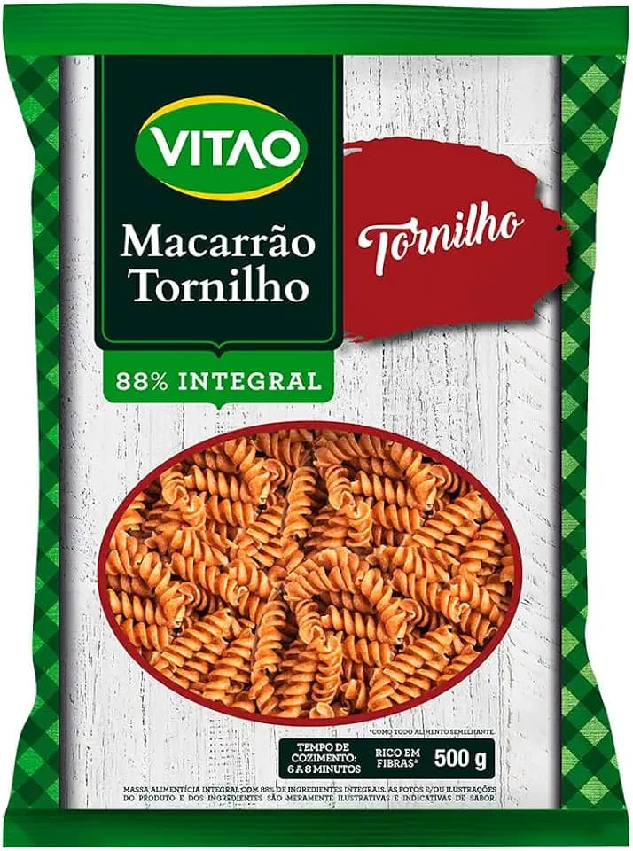 Vitao Macarrão Integral Tornilho