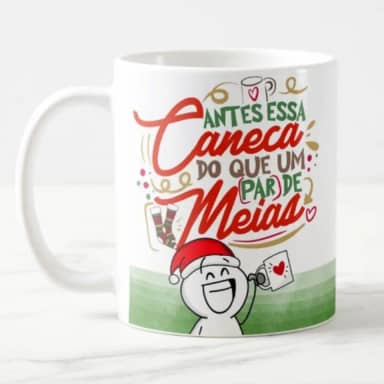 Caneca Amigo Secreto Amigo da Onça Inimigo Oculto Zueira Com Bonequinhos